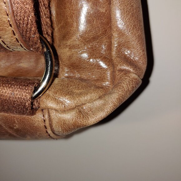 - The Sak Ventura Distressed Vintage Leather Convertible Backpack Bag Brow… - Picture 12 of 16